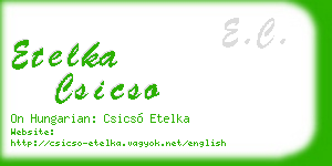 etelka csicso business card